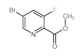 5-溴-3-氟吡啶甲酸甲酯结构式