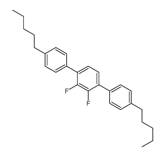 2,3-difluoro-1,4-bis(4-pentylphenyl)benzene结构式