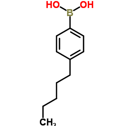 4-正戊基苯硼酸结构式