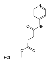 methyl 4-oxo-4-(pyridin-4-ylamino)butanoate hydrochloride结构式