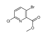 3-溴-6-氯吡啶甲酸甲酯结构式