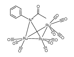 HRu3(μ2-N(Ph)COMe)(CO)10结构式
