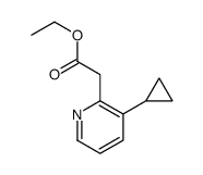 ethyl 2-(3-cyclopropylpyridin-2-yl)acetate结构式