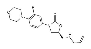 (S)-5-((allylamino)methyl)-3-(3-fluoro-4-morpholinophenyl)oxazolidin-2-one结构式