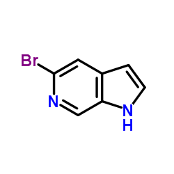 5-溴-1H-吡咯并[2,3-C]吡啶结构式
