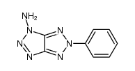 1-amino-5-phenyl-1,5-dihydro[1,2,3]triazolo[4,5-d][1,2,3]-triazole结构式