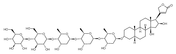O4'-&beta;-Cellobiosyl-gitoxin结构式