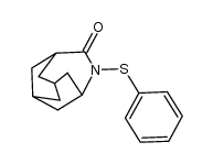 4-phenylsulfanyl-4-azatricyclo[4.3.1.1(3,8)]undecan-5-one结构式