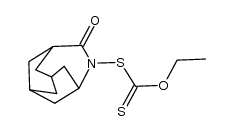 ester 4-dithioethylcarbonate 4-azatricyclo[4.3.1.1(3,8)]undecan-5-one结构式