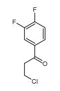 3-chloro-1-(3',4'-difluorophenyl)-propan-1-one结构式