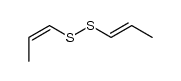 (E)-1-propenyl (Z)-1-propenyl disulfide结构式