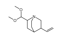 2-(dimethoxymethyl)-5-vinylquinuclidine结构式