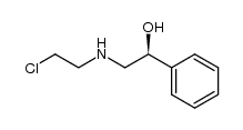 N-(2-chloroethylamino)-1-phenyl-1-ethanol结构式