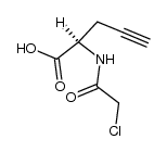 N-Chloroacetyl-D-α-propargylglycine结构式