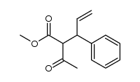 2-acetyl-3-phenyl-pent-4-enoic acid methyl ester结构式