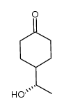 4-(1S-hydroxyethyl)cyclohexanone结构式