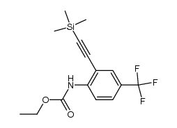 N-[2-(3,3-dimethyl-3-silabut-1-ynyl)-4-(trifluoromethyl)phenyl]ethoxycarboxamide结构式