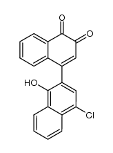 4-[4-chloro-1-hydroxy-2-naphthyl]-1,2-naphthoquinone结构式