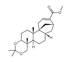 methyl 3α,18-isopropylidenedioxyaphidicol-15-ene-16-carboxylate结构式