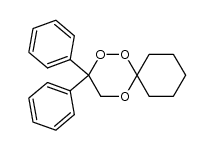 3,3-diphenyl-1,2,5-trioxaspiro[5.5]undecane结构式