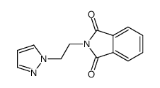2-(2-pyrazol-1-ylethyl)isoindole-1,3-dione结构式