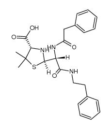 benzylpenicilloic acid α-phenylethylamide结构式
