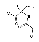 N-Chloroacetyl-D-&alpha;-aminobutyric acid结构式