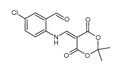 5-[(4-chloro-2-formylphenylamino)methylene]-2,2-dimethyl-1,3-dioxane-4,6-dione结构式