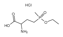 2-amino-4-(ethoxy(methyl)phosphoryl)butanoic acid hydrochloride结构式