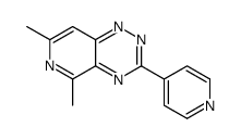 5,7-dimethyl-3-pyridin-4-ylpyrido[3,4-e][1,2,4]triazine结构式