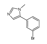 5-(3-溴苯基)-1-甲基-1H-咪唑结构式