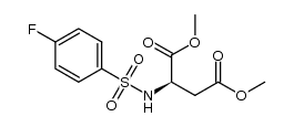 dimethyl (2R)-2-[[(4-fluorophenyl)sulfonyl]amino]-butanedioate结构式