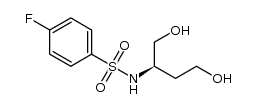 N-[(2R)-1,4-dihydroxybutan-2-yl]-4-fluorobenzenesulfonamide结构式