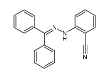 2-[2-(diphenylmethylene)hydrazino]benzonitrile结构式