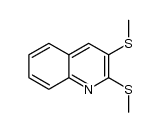 2,3-di-(methylsulfanyl)quinoline结构式