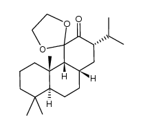 11,11-ethylenedioxy-9&beta;H-abietan-12-one结构式