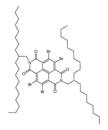 4,5,9,10-Tetrabromo-2,7-bis(2-octyldodecyl)benzo[lMn][3,8]phenanthroline-1,3,6,8-tetraone结构式