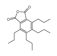 4,5,6,7-tetrapropylisobenzofuran-1,3-dione结构式