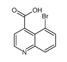 5-Bromoquinoline-4-carboxylic acid结构式