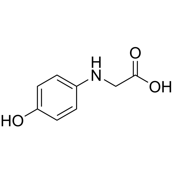 N-(4-羟苯基)甘氨酸结构式