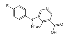 1-(4-fluorophenyl)pyrazolo[3,4-c]pyridine-4-carboxylic acid结构式