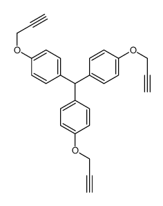 1-[bis(4-prop-2-ynoxyphenyl)methyl]-4-prop-2-ynoxybenzene结构式