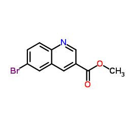 Methyl 6-bromoquinoline-3-carboxylate结构式