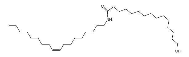 N-oleyl-15-hydroxypentadecanoylamine结构式