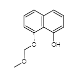 1-methoxymethoxy-8-hydroxynaphthalene结构式