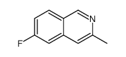6-fluoro-3-methyl-isoquinoline结构式