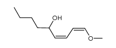 (1Z,3Z)-1-methoxy-5-hydroxy-5-butyl-1,3-pentadiene结构式