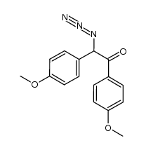 2-azido-1,2-bis(4-methoxyphenyl)ethanone结构式