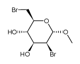 methyl 2,6-dibromo-2,6-dideoxy-α-D-mannopyranoside结构式