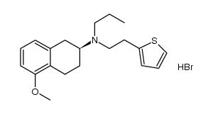 (S)-2-(N-n-propyl-N-2-(thien-2-yl)ethylamino)-5-methoxytetraline hydrobromide结构式